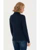 Kadın Siyah Basic Polo Yaka Sweatshirt 1675677