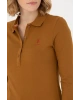 Kadın Siyah Basic Polo Yaka Sweatshirt 1675677