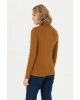 Kadın Siyah Basic Polo Yaka Sweatshirt 1675677