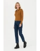 Kadın Siyah Basic Polo Yaka Sweatshirt 1675677