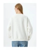 Kadın Sweatshirt Ekru 5wal10132ık