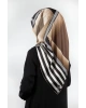 Kadın Twill Eşarp Bej 90x90