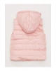 LCW Kids Pembe Kapüşonlu Basic Kız Çocuk Şişme Yelek