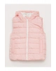 LCW Kids Pembe Kapüşonlu Basic Kız Çocuk Şişme Yelek