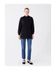 Kapüşonlu Düz Uzun Kollu Kadın Sweatshirt Tunik
