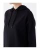 Kapüşonlu Düz Uzun Kollu Kadın Sweatshirt Tunik