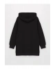 Kapüşonlu Düz Uzun Kollu Kadın Sweatshirt Tunik