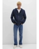 Kapüşonlu Fermuarlı Lacivert Sweatshirt