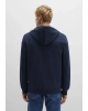 Kapüşonlu Fermuarlı Lacivert Sweatshirt