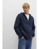 Kapüşonlu Fermuarlı Lacivert Sweatshirt