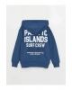 Kids Kapüşonlu Baskılı Uzun Kollu Erkek Çocuk Fermuarlı Sweatshirt