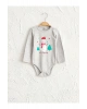 Kız Bebek Pembe Gri Body
