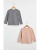 Kız Çocuk Mat Pembe Flk T-Shirt