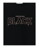 Kız Çocuk Siyah Bisiklet Yaka Baskılı T-shirt