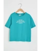 Kız Çocuk Yeşil Rbg T-Shirt