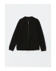 Kolej Yaka Uzun Kollu Erkek Fermuarlı Sweatshirt