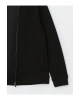 Kolej Yaka Uzun Kollu Erkek Fermuarlı Sweatshirt