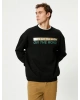 Koton 4wam70394mk Erkek Sweat Siyah