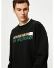 Koton 4wam70394mk Erkek Sweat Siyah