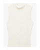 Koton Asimetrik Slim Fit Dik Yaka Kolsuz Dantel Midi Elbise