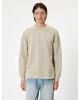 KOTON Bisiklet Yaka Sweatshirt Basic Uzun Kollu Pamuklu İnterlok Kumaş