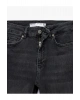 Koton Dar Kesim Düğmeli Pamuklu İspanyol Paça Jean Pantolon - Flare Jeans