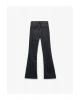 Koton Dar Kesim Düğmeli Pamuklu İspanyol Paça Jean Pantolon - Flare Jeans