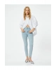 Koton Dar Kesim Yüksek Bel Kot Pantolon Esnek Cepli Pamuklu - Carmen Skinny Jeans