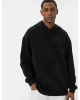 KOTON Oversize Sweatshirt Kapşonlu Basic Uzun Kollu Kanguru Cep Detaylı Şardonlu