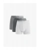 Koton Pamuklu Basic Çizgili Lastik Detaylı 3lü Boxer Set