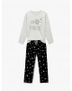 KOTON Pamuklu Baskılı Pijama Takımı