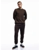 KOTON Pamuklu Uzun Kollu Şardonlu Bisiklet Yaka Erkek Basic Sweatshirt