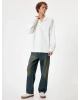 Koton Polo Yaka Sweatshirt Basic Düğmeli Pamuklu İnterlok Kumaş