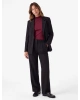 KOTON Regular Fit Fleto Çift Cepli Uzun Kollu Geniş Yaka Blazer Ceket