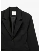 KOTON Regular Fit Fleto Çift Cepli Uzun Kollu Geniş Yaka Blazer Ceket