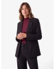 KOTON Regular Fit Fleto Çift Cepli Uzun Kollu Geniş Yaka Blazer Ceket