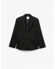 KOTON Regular Fit Fleto Çift Cepli Uzun Kollu Geniş Yaka Blazer Ceket