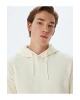 Koton Şardonlu Pamuklu Basic Kapşonlu Sweatshirt