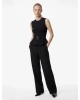 Koton Slim Fit Kolsuz Bisiklet Yaka Kemerli Peplum Bluz