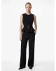 Koton Slim Fit Kolsuz Bisiklet Yaka Kemerli Peplum Bluz