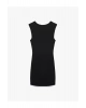 Koton Slim Fit Kolsuz Bisiklet Yaka Metal Aksesuarlı Mini Elbise