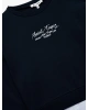 KOTON Uzun Kollu Bisiklet Yaka Nakışlı Şardonlu Oversize Sweatshir
