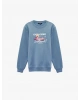 KOTON Uzun Kollu Regular Fit Şardonlu Bisiklet Yaka Baskılı Sweatshirt