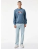 KOTON Uzun Kollu Regular Fit Şardonlu Bisiklet Yaka Baskılı Sweatshirt