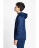 Koyu Lacivert Çocuk Fermuarlı Kapüşonlu Sweatshirt 22b-3101
