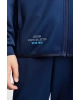 Koyu Lacivert Çocuk Fermuarlı Kapüşonlu Sweatshirt 22b-3101