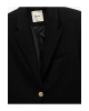 Kruvaze Uzun Kollu Crop Blazer Ceket