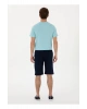 Lacivert Lastikli Bel Regular Fit Erkek Sweat Şort MARKO