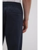 Lacivert Pantolon Slim StraightNormal BelDüz Paça
