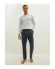 Lacivert Standart Kalıp Erkek Pijama Alt